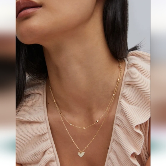 Kendra Scott Gold Heart Necklace - Picture 11 of 11